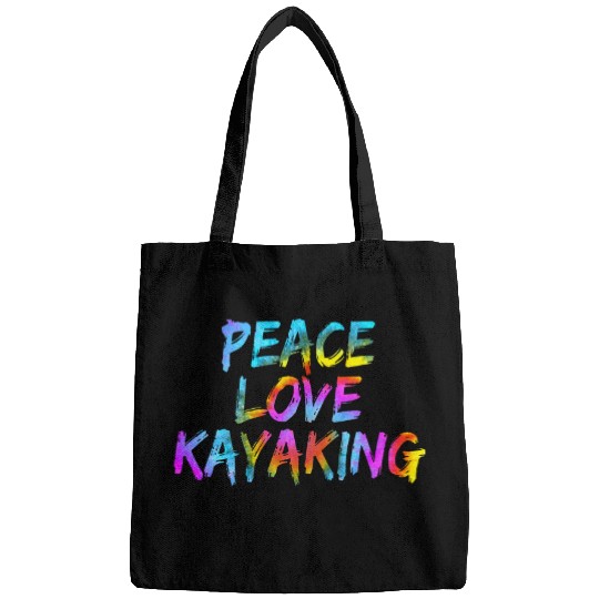 Peace Love Kayaking Kayak Boat Paddling Whitewater Canoeist Bags