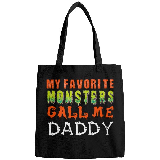 My Favourite Monsters Call Me Daddy Funny Halloween Men Bags