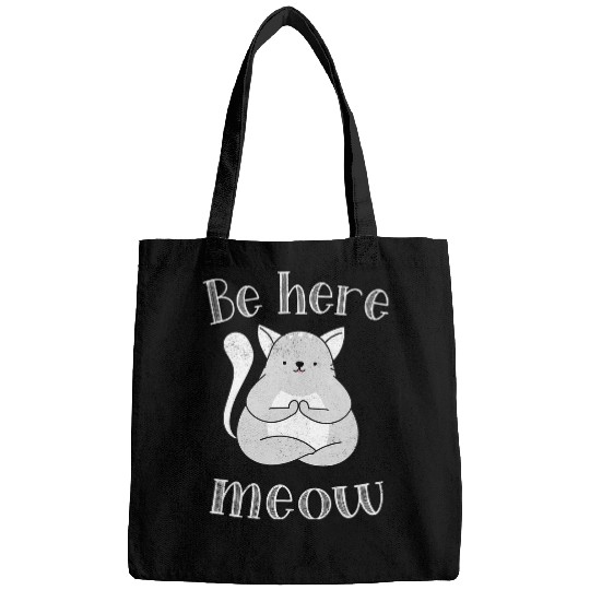 Mediation Be Here Meow Cat Relaxation Yoga Bags