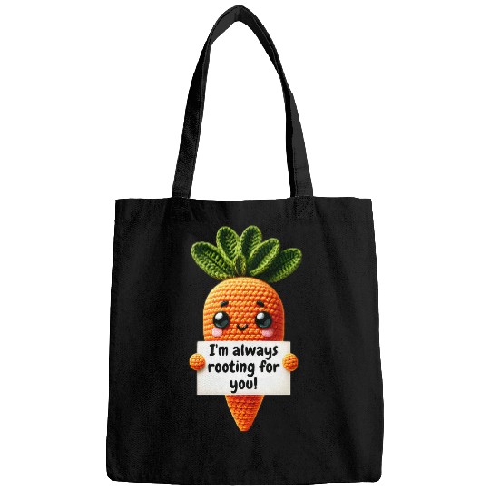 Positive Carrot Crochet Knitted Valentines Gifts Emotional Bags
