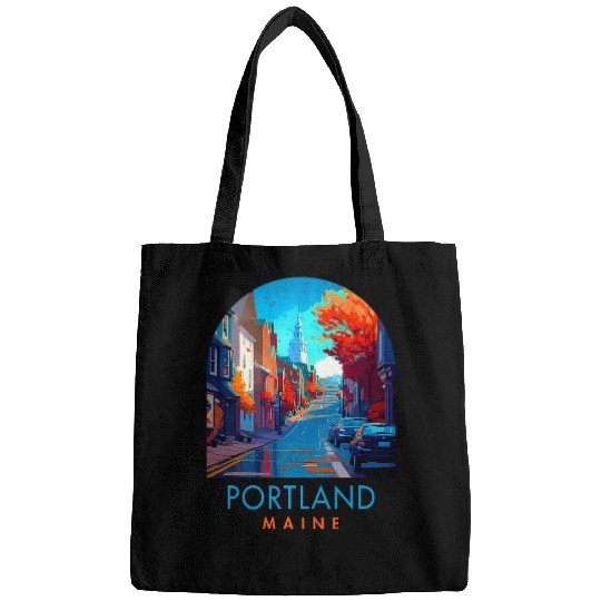 Portland Travel Traveling Trip Vacation Portland Maine Bags