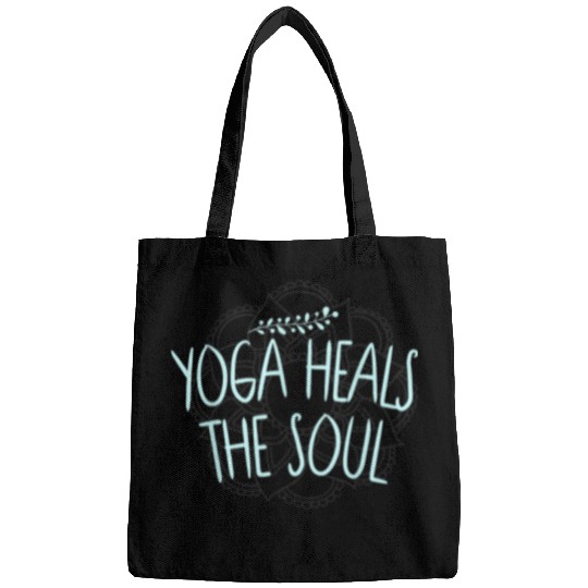 Positive vibes only Padmasana Lotus pose Meditation Yoga Bags