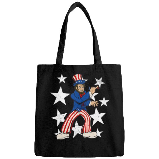 Abraham Lincoln Playing Darts Funny 4th of July Darts Bags