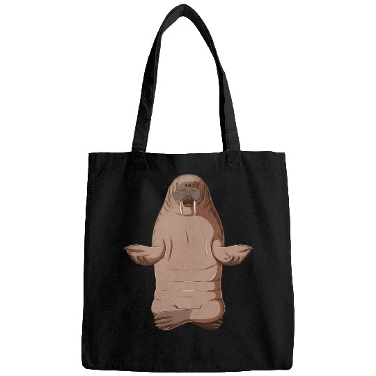 Funny Yoga Walrus Bags