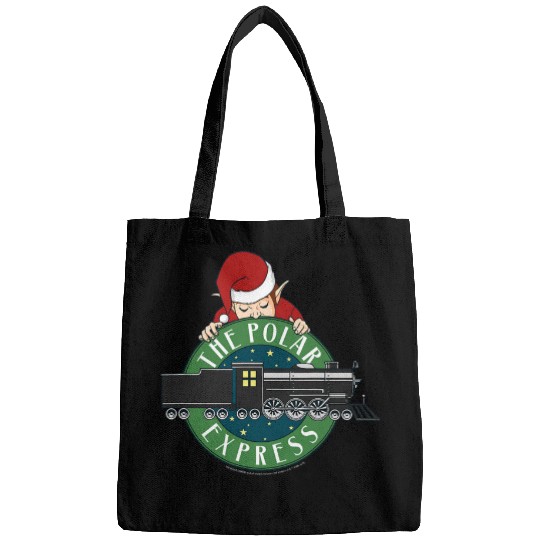 Polar Express Elf Train Logo Bags