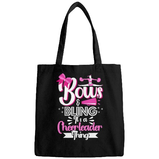 Cheerleading Bows Bling It s A Cheerleader Thing Cheer Fan Bags