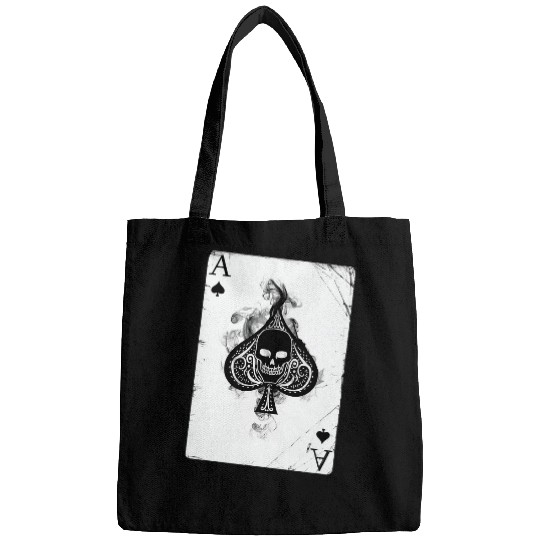 Ace of Spades Skull Casino Pokers Suits Casino tees Bags