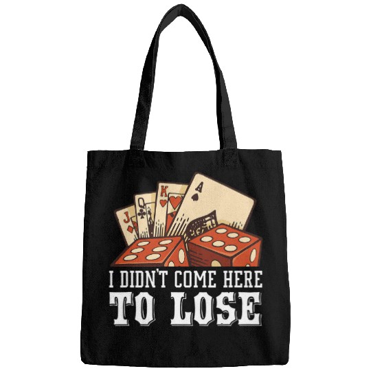 Funny Pokers Roulette Blackjack Gambling Las Vegas Casino Bags