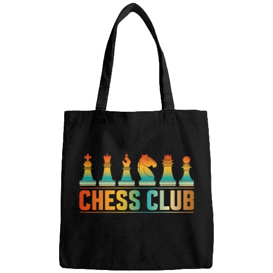 Chess Club Chessmen Funny vintagess Style Chess Game Lover Bags