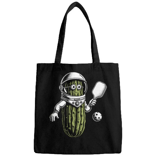 Space Astronaut Pickle Playing Pickleball Pickle Ball Player Bags