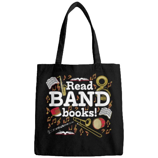 Read BAND Books Funny Banned Book Musician Pun Music Joke Bags