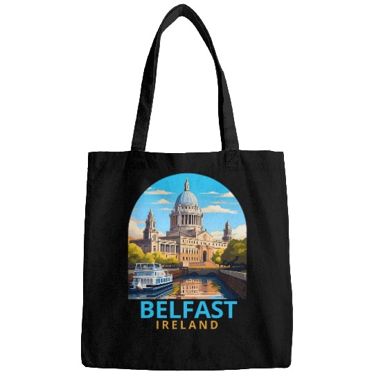 Belfast Travel Traveling Summer Vacation Belfast Ireland Bags