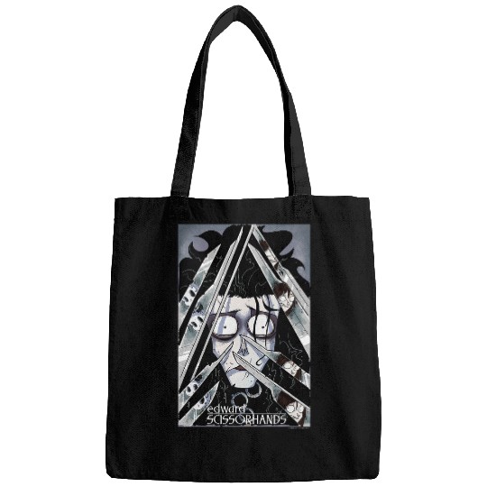 Edward Scissorhands Edward Behind Scissors Comic Book Poster Bags