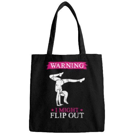 Cheerleading warning I might flip out Cheerleader Sport Bags