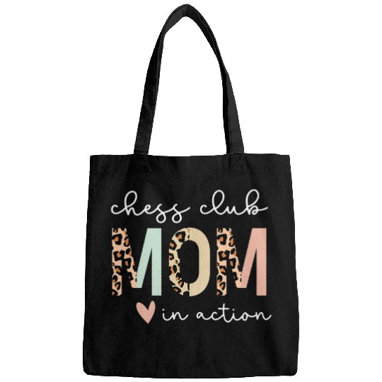 Chess Club Mom Leopard Bags