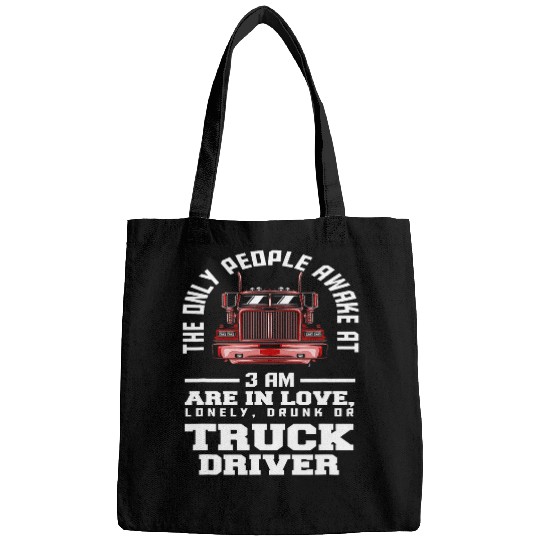 Funny Truck Driver Job Logistics Professional Trucker Bags