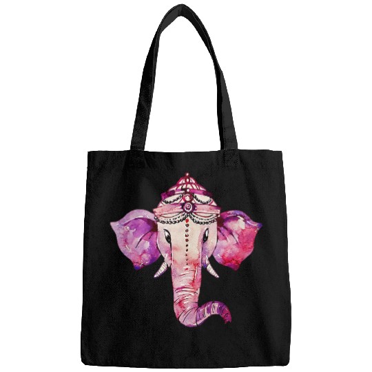 Ganesh God Watercolor Diwali Yoga Meditation Spirituality Bags