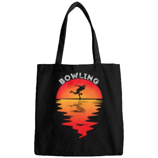 Bowling vintagess Sunset Bowling Team Bowling Pin Strike Bags