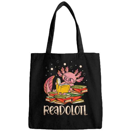 Readolotl Axolotls Mexican Walking Fish Pet Animal Bookaholic Bags