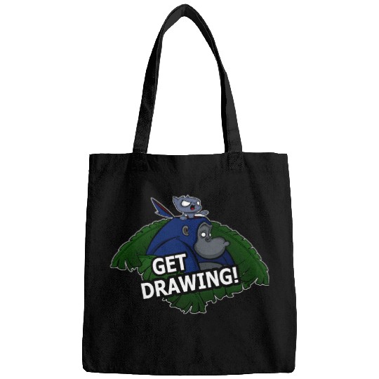 get drawing gorilla and cat design Bags