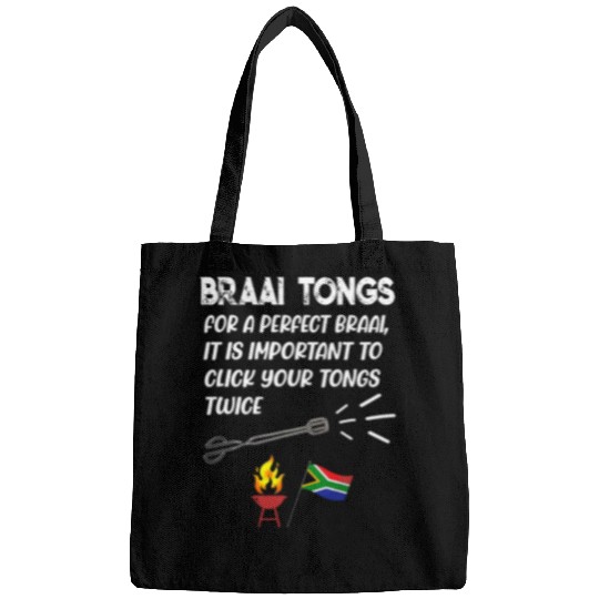 South African Braai tongs important click twice funny wors Bags
