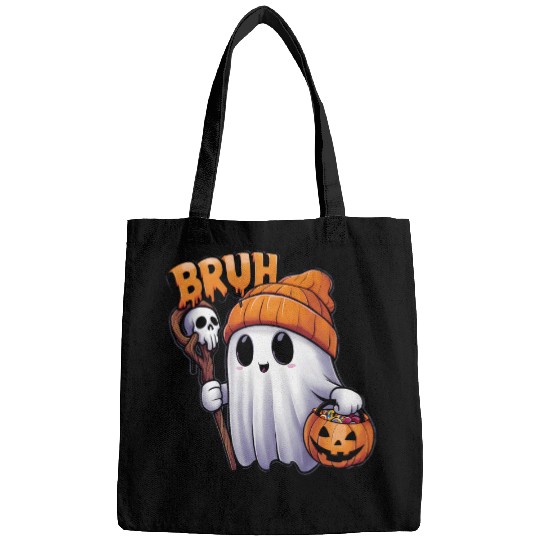 Bruh ghostss Halloween Cute ghostss Trick Or Treat Candy Kids 2 Bags