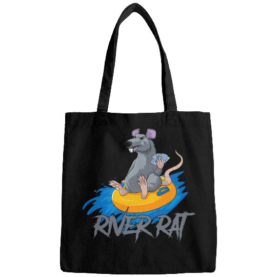 Pokers Cards Texas Hold Em River Rat Casino Funny Bags