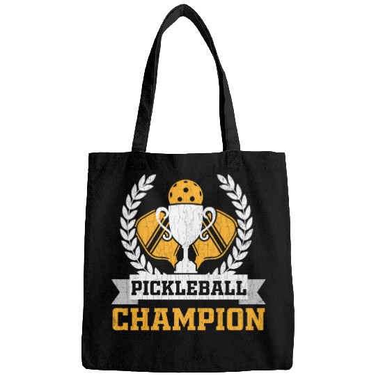 Pickleball Champion Funny Player Paddle Lover Graphic Bags