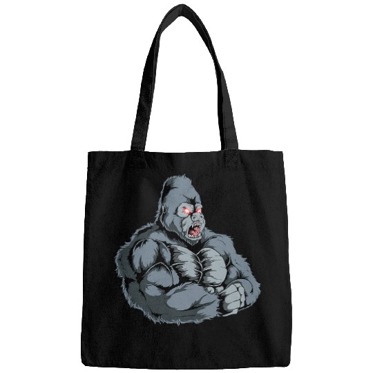 Gorilla Powerlifter Strongman Weightlifting Workout Gym Ape Bags