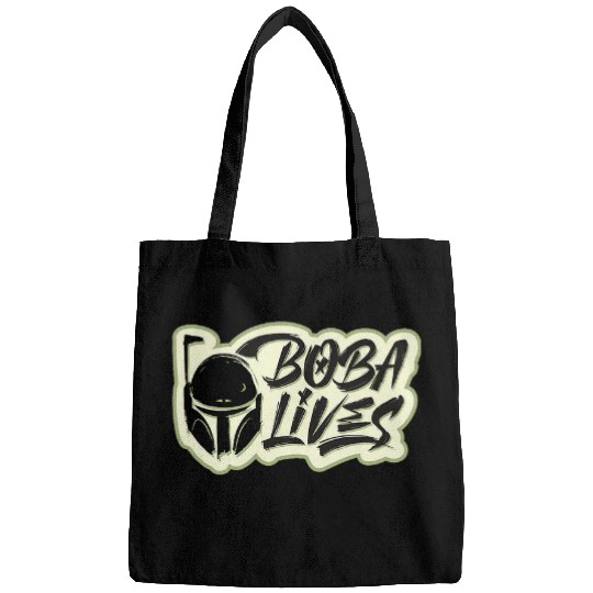Star warss The Book Of Boba Fett Boba Lives Urban Style Logo Bags