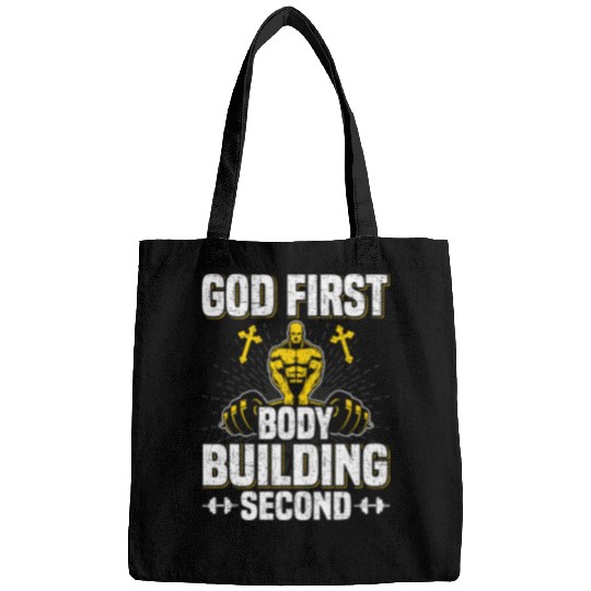 God First Bodybuilding Second Weightlifting Workout Bags