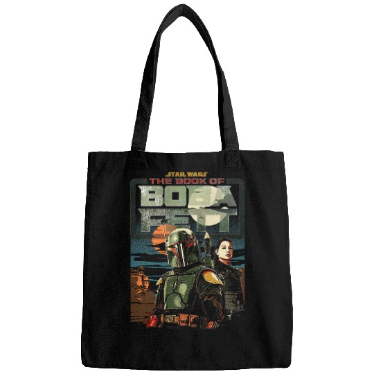 Star warss The Book Of Boba Fett Fennec Shand Sunrise Logo Bags