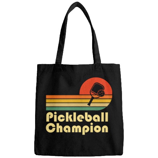 Pickleball Champion vintages Funny Retro Pickleball Bags