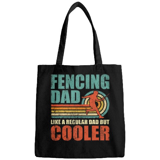 Mens Funny Fencing Dad Like A Regular Dad But Cooler Father s Day Bags