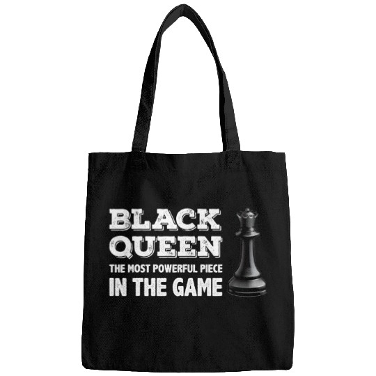 Black Queen Chess Piece Costume Chess Lover Chess Club Retro 2 Bags