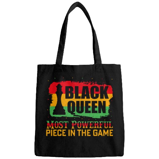 Black Queen Afro American Pride Chess Game Juneteenth Bags
