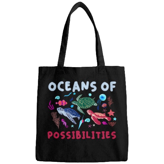 Oceans of Possibility Ocean Awarseness Reading Turtle Bags