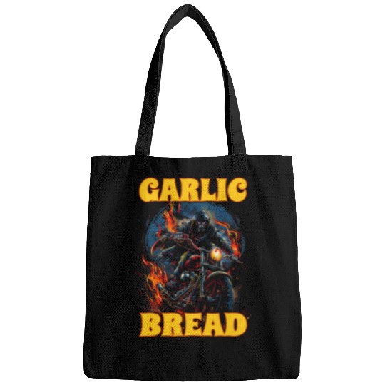 Garlic Bread Funny Skeletons Cool Skeletons Meme Motorcycle Bags