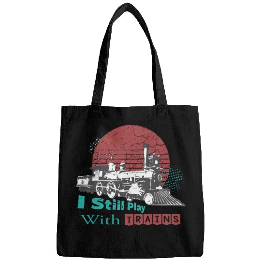 Locomotive Railway Train Driver Conductor Retro Traveling Bags