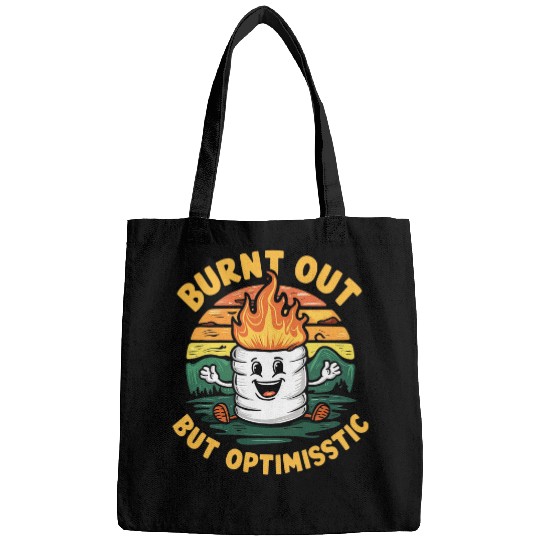 Burnt Out But Optimistic Retro Style Bags