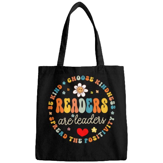 Readers Are Leaders Reading Teacher Women Kids Book Lovers Bags
