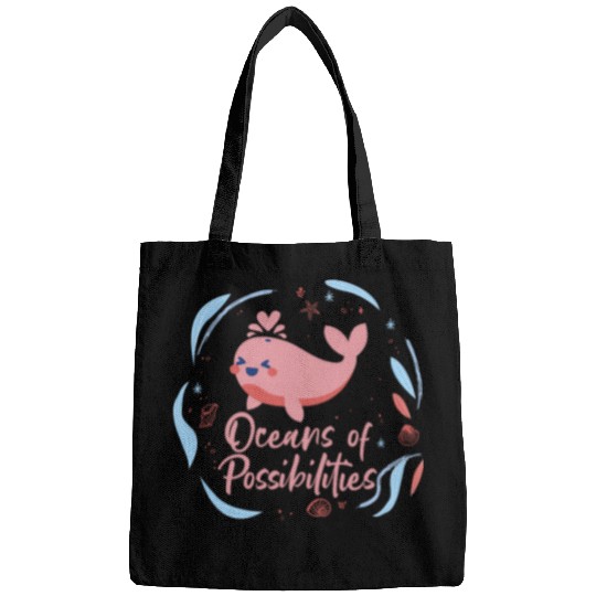 Oceans of Possibility Ocean Awarseness Reading Whale 1 Bags