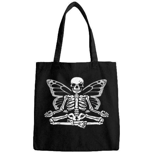 Grunge Fairycore Clothing for a Yoga Skeletonss Fairy Lover Bags