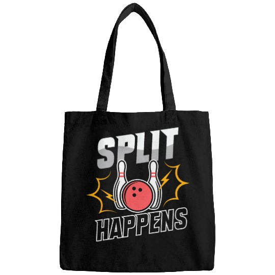 Split Happens for Bowling Bowler Lover Bowling Team Bags