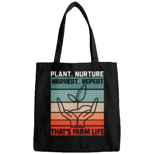 Plant Nurture Harvest Repeat 2Thats Farm Life Retro Farmer 21 Bags