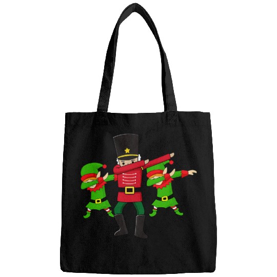 Dab Dance Funny Christmas Elves Stamp Nutcracker Bags