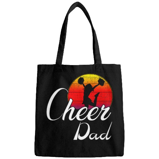 vintagess Cheer Dad Retro Sunset CheerleadingDance Gift Bags