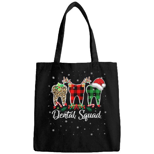 dbXX Christmas Dental Squad Merry xmasss dentistss Leopard Noel Bags