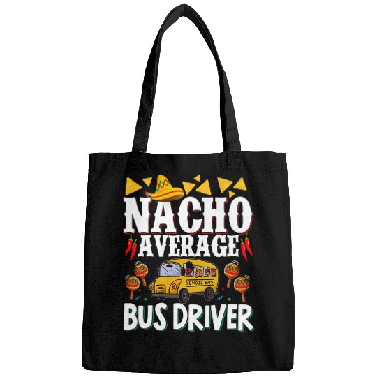 School Bus Driver vintagess Nacho Average Bus Driver Bags