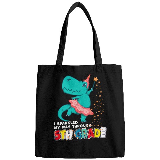 Cute Magical Ballerina Dino Unicornss 5th Grade Graduation Bags